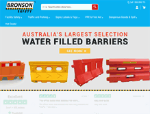 Tablet Screenshot of bronsonsafety.com.au